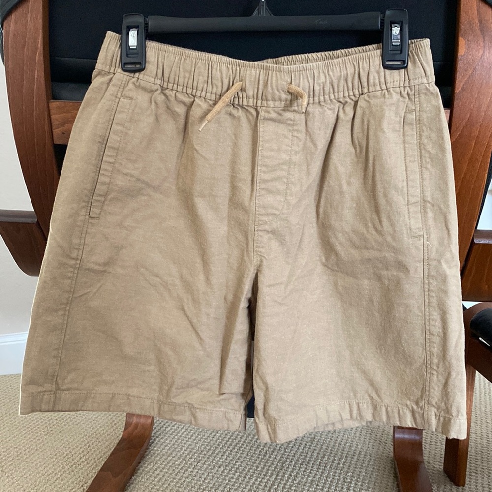 Abercrombie tan linen shorts 15/16